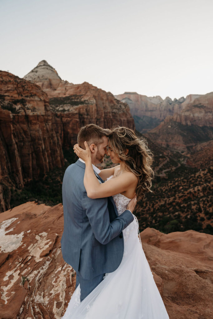 intimate mountain elopement 